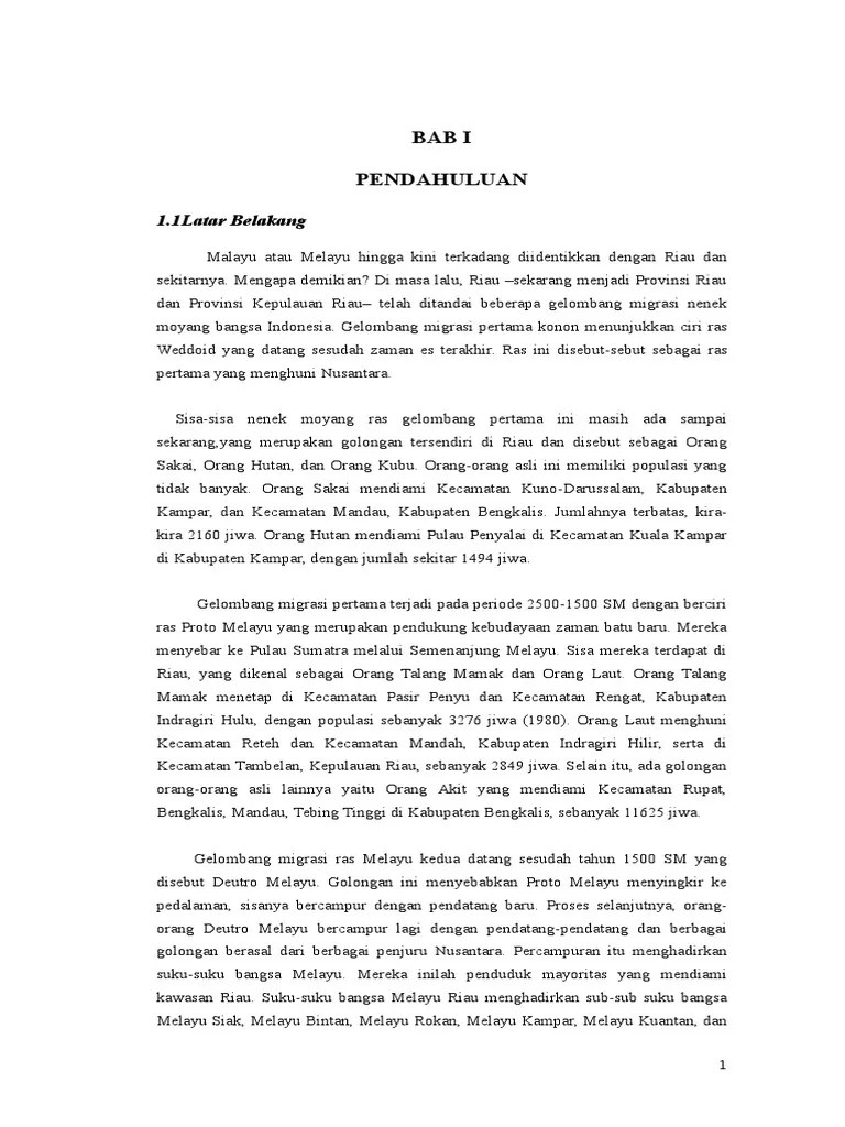 Sejarah Melayu Riau Dan Kepulauan Riau | PDF