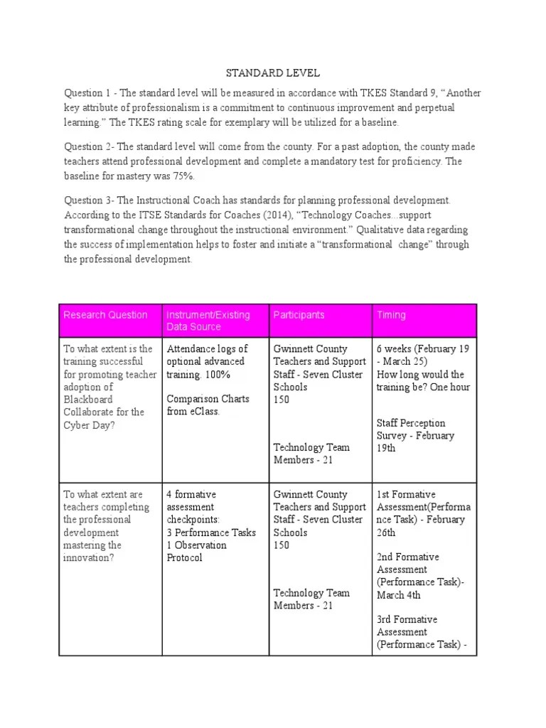 Data Collection Matrix PDF Educational Assessment Cognition