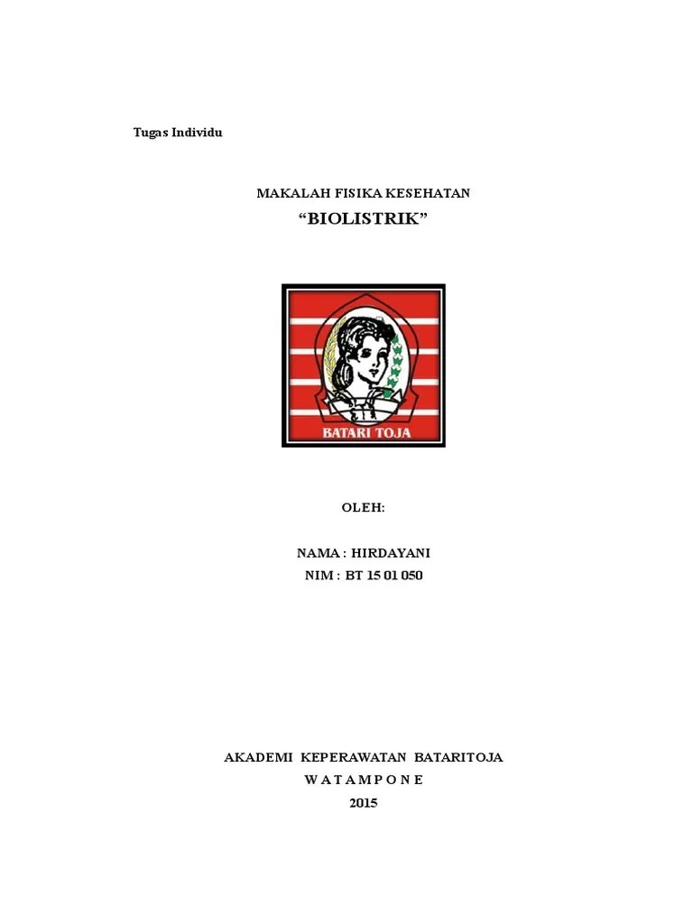 MAKALAH BIOLISTRIK HIRDAYANI.doc