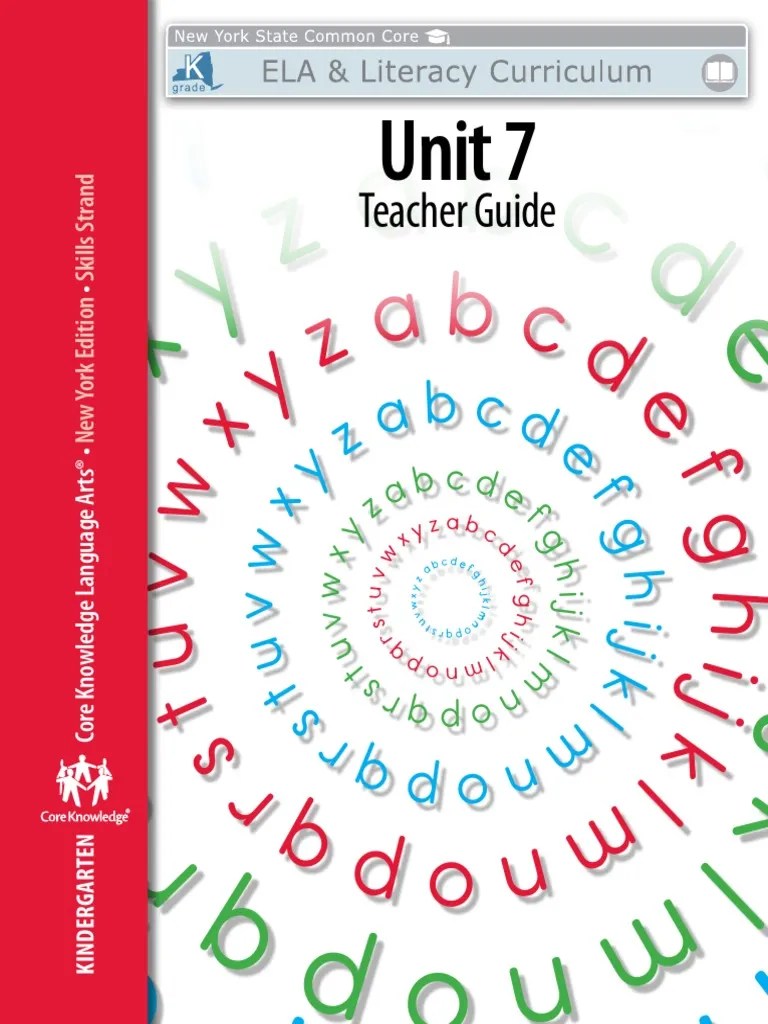 ckla gk u7 teachers guide Reading Comprehension Syllable