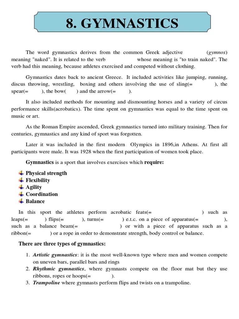 8.GYMNASTICS.pdf Gymnastics Individual Sports