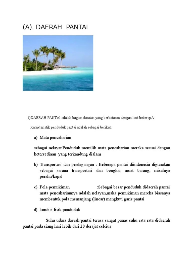 A) - Daerah Pantai | PDF