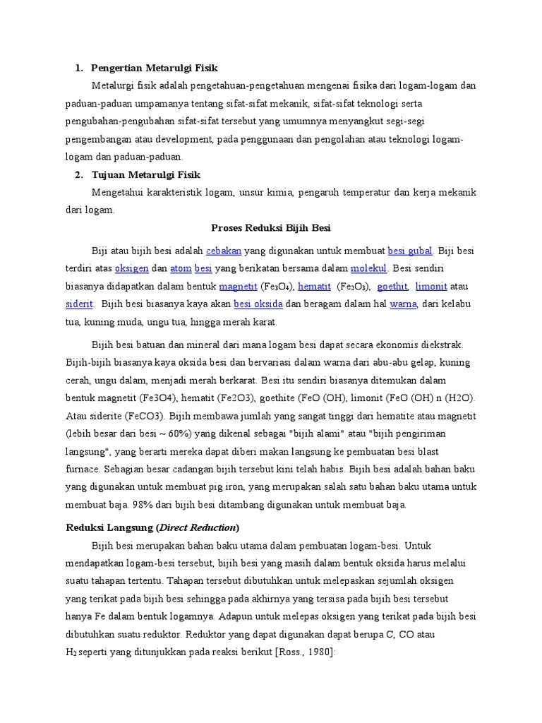 Metalurgi Fisik Adalah Pengetahuan | PDF