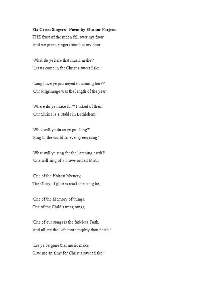 Eleanor Farjeon Rabindranath Tagore poems.doc Religion