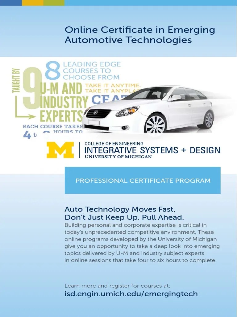 Automotive Courses Online AUTOMOTIVE