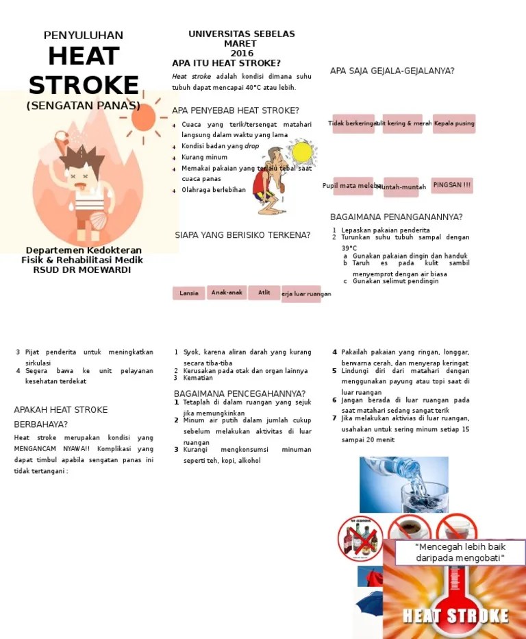 Leaflet Penyuluhan Heat Stroke