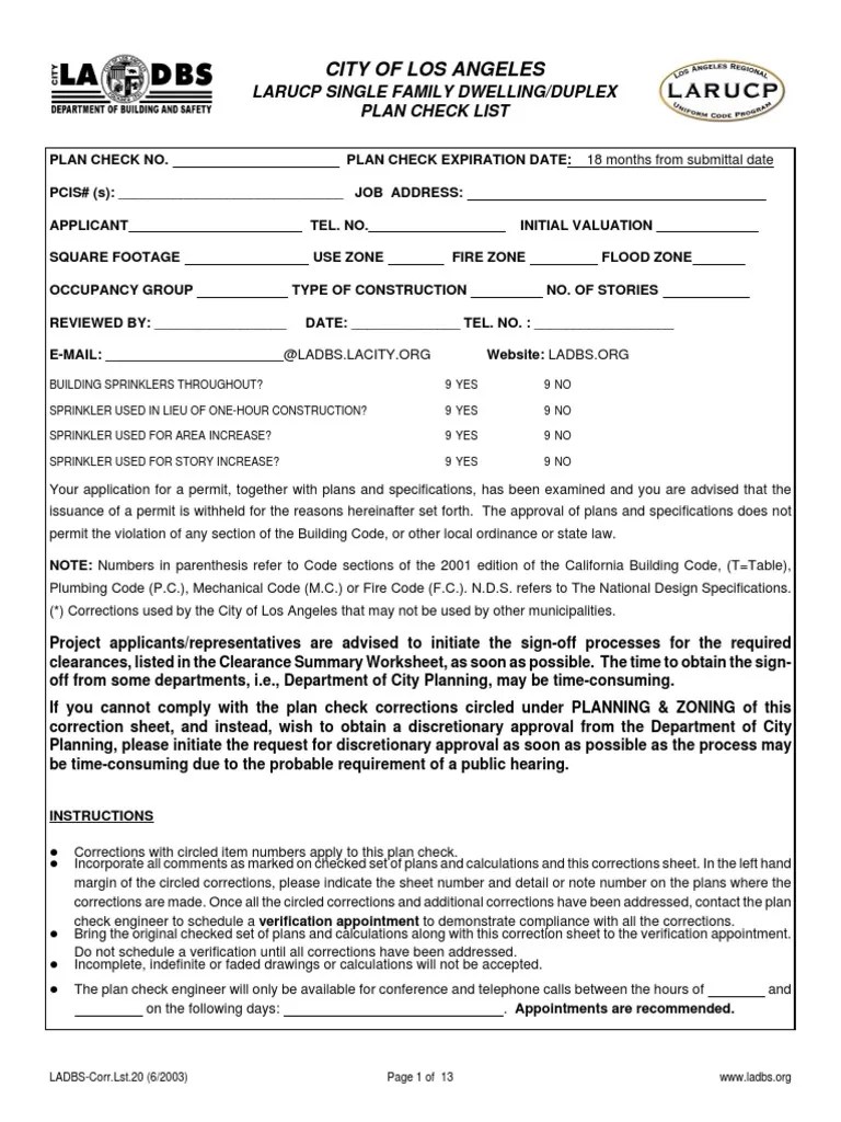 LADBS PLOT PLAN ATTACHMENT