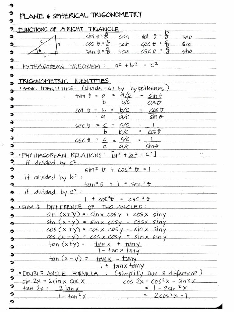 Plumbing Arithmetic Notes PDF