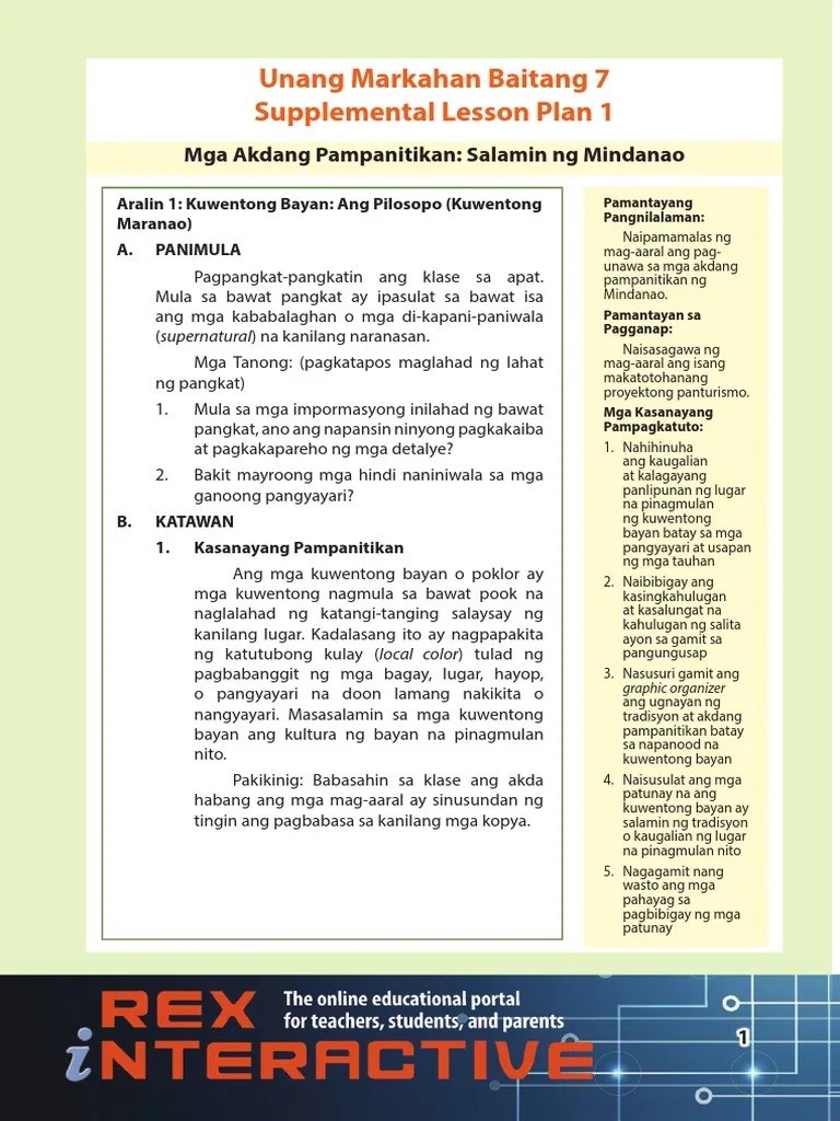 Filipino Module (Grade 7) PDF PDF