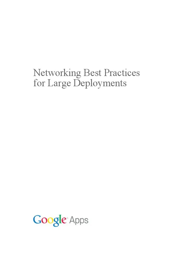 Gapps Networking Guide PDF Proxy Server Computer Network