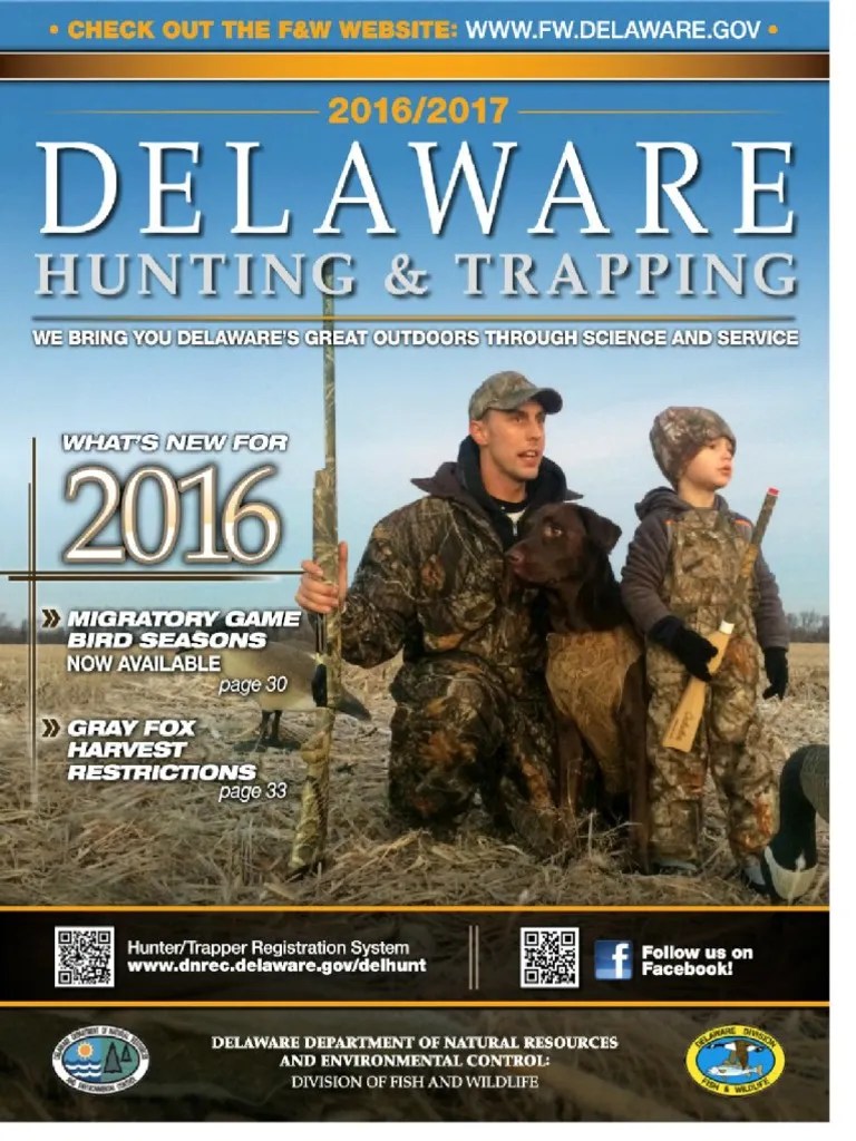 20162017 Delaware Hunting and Trapping Guide