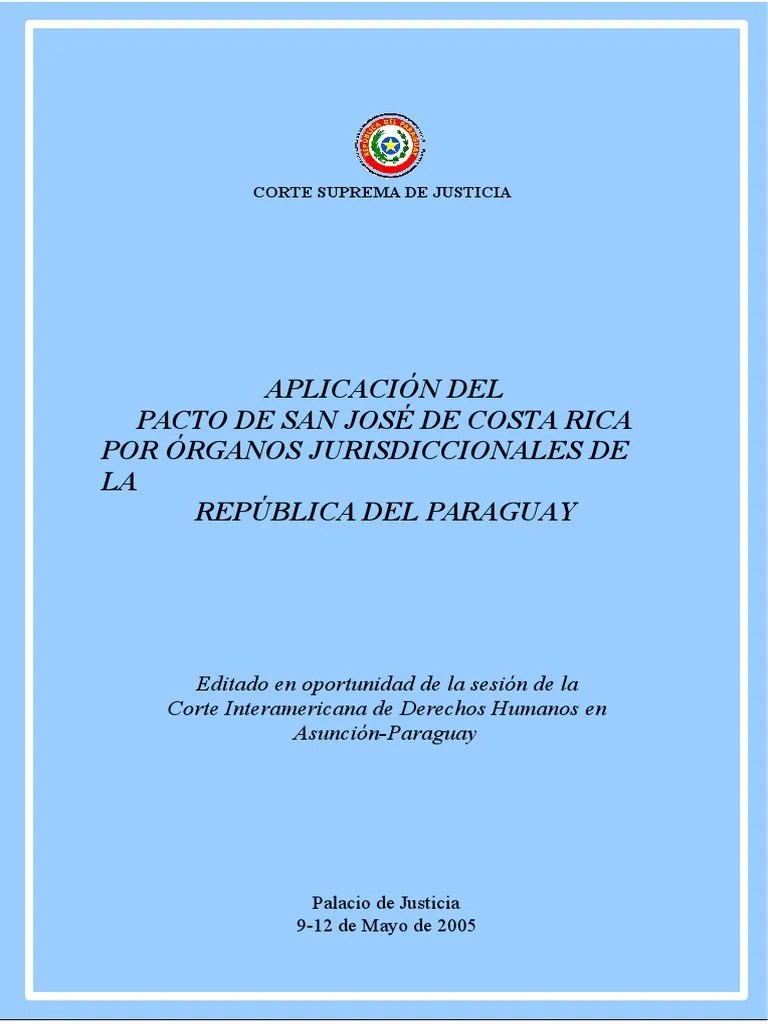 Pacto de San Jose PDF Etica Aplicada Información del gobierno