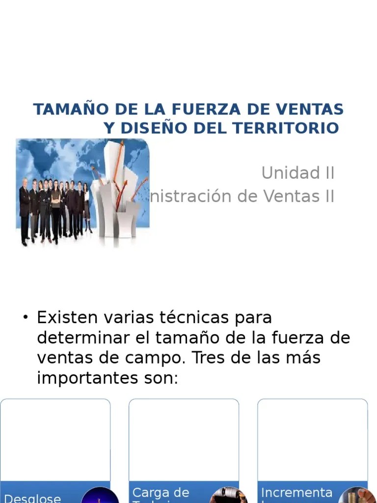 Tema II. Tamano de La Fuerza de Ventas y Diseno Mercado (economía