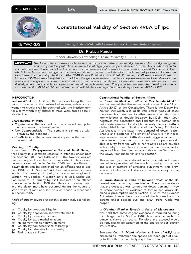 😊 False complaint ipc. Husband gets divorce based on false IPC 498a