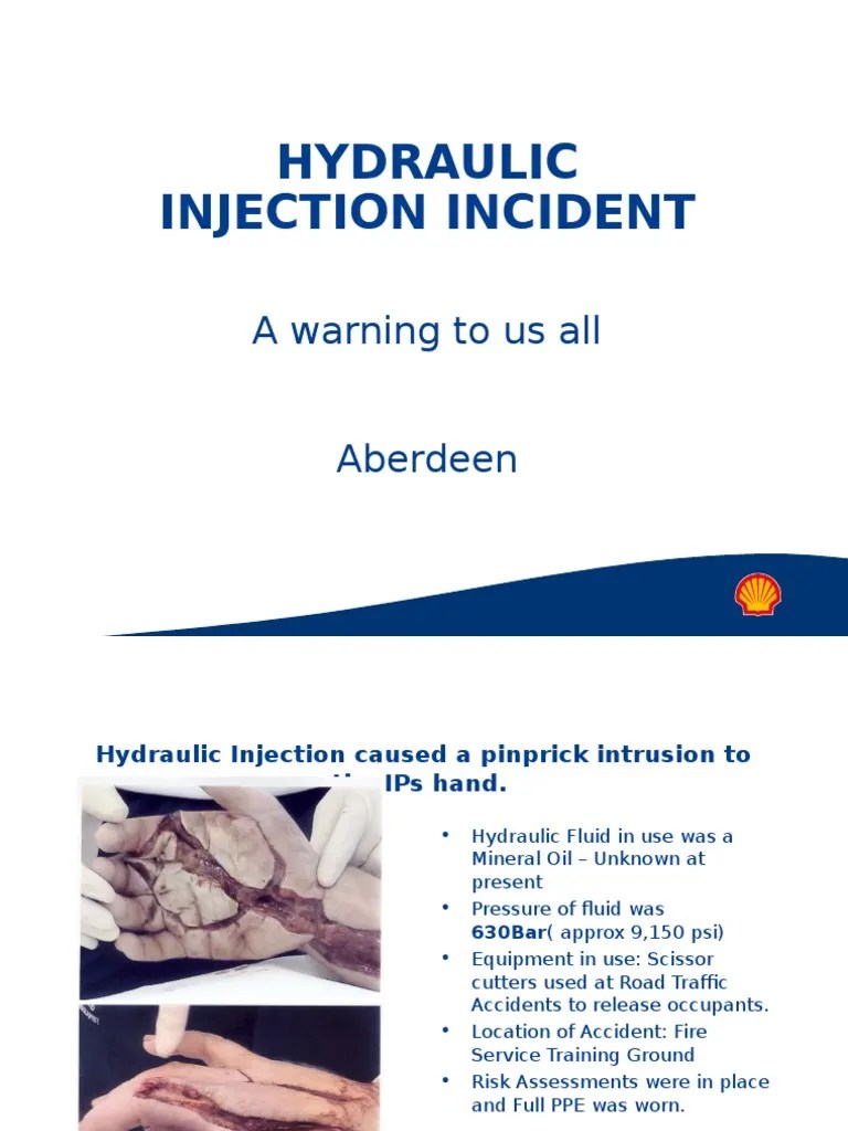 Hydraulic Injection Injury Learning