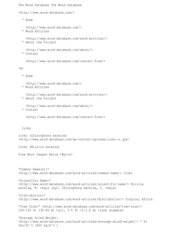 Iroko The Wood Database Lumber Identification (Hardwoods) PDF