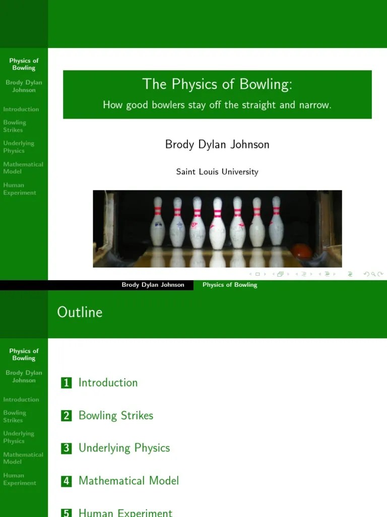 Bowling Mathematical Model Acceleration