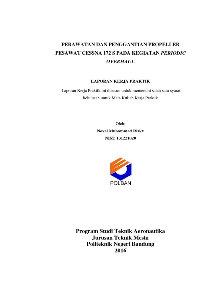 Perawatan Dan Penggantian Propeller Cessna 172 S | PDF