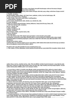 Teori Screen Printing | PDF