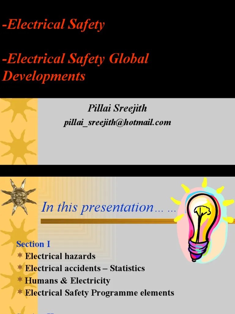 Electrical Risk Management Electricity