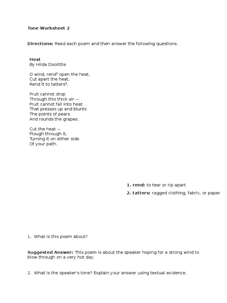 Tone Worksheet 2 MS