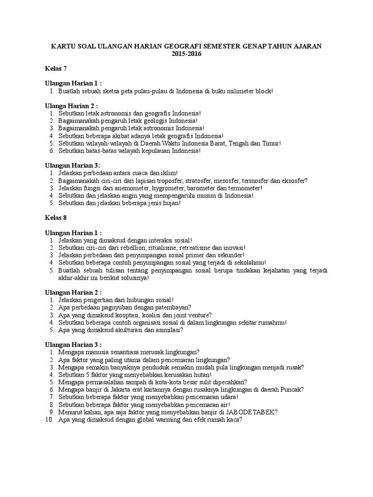 Jelaskan Pengaruh Letak Geologis Indonesia