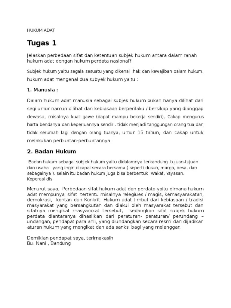 Perbedaan Manusia Dan Badan Hukum Sebagai Subjek Hukum - Tips Membedakan