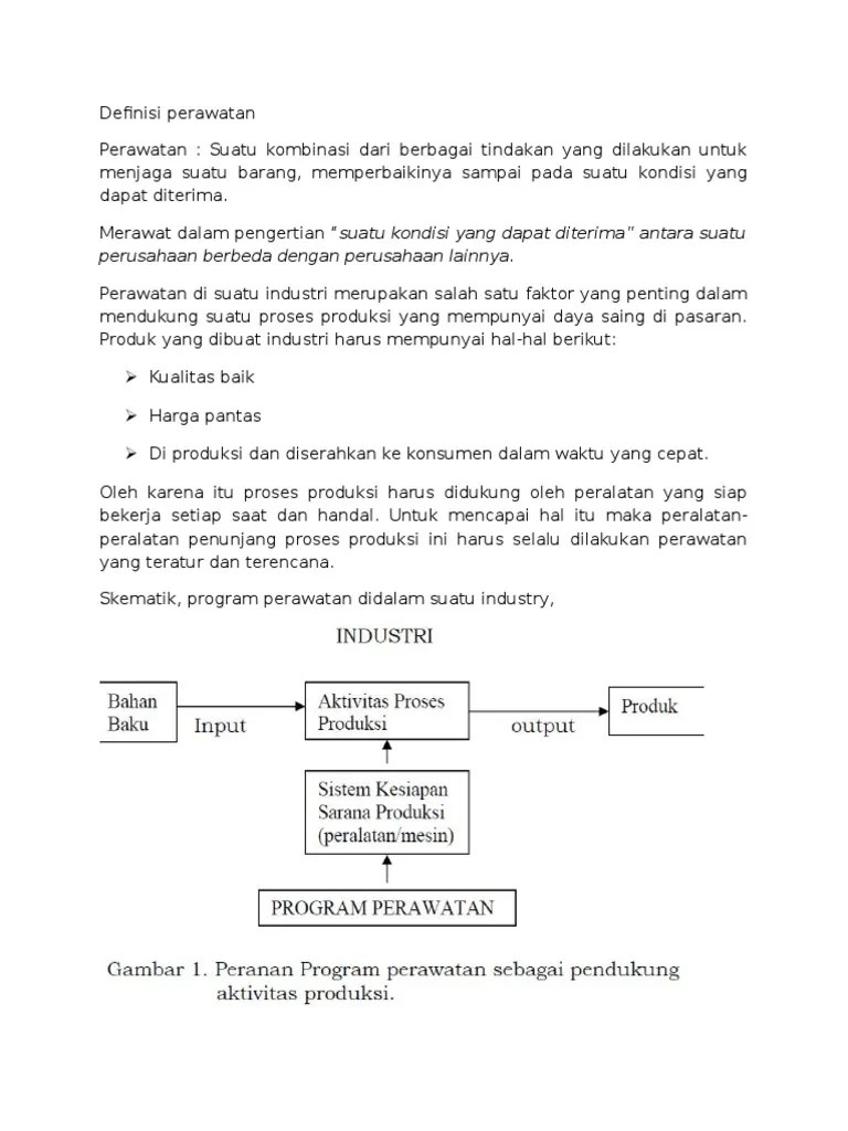 Definisi Perawatan | PDF