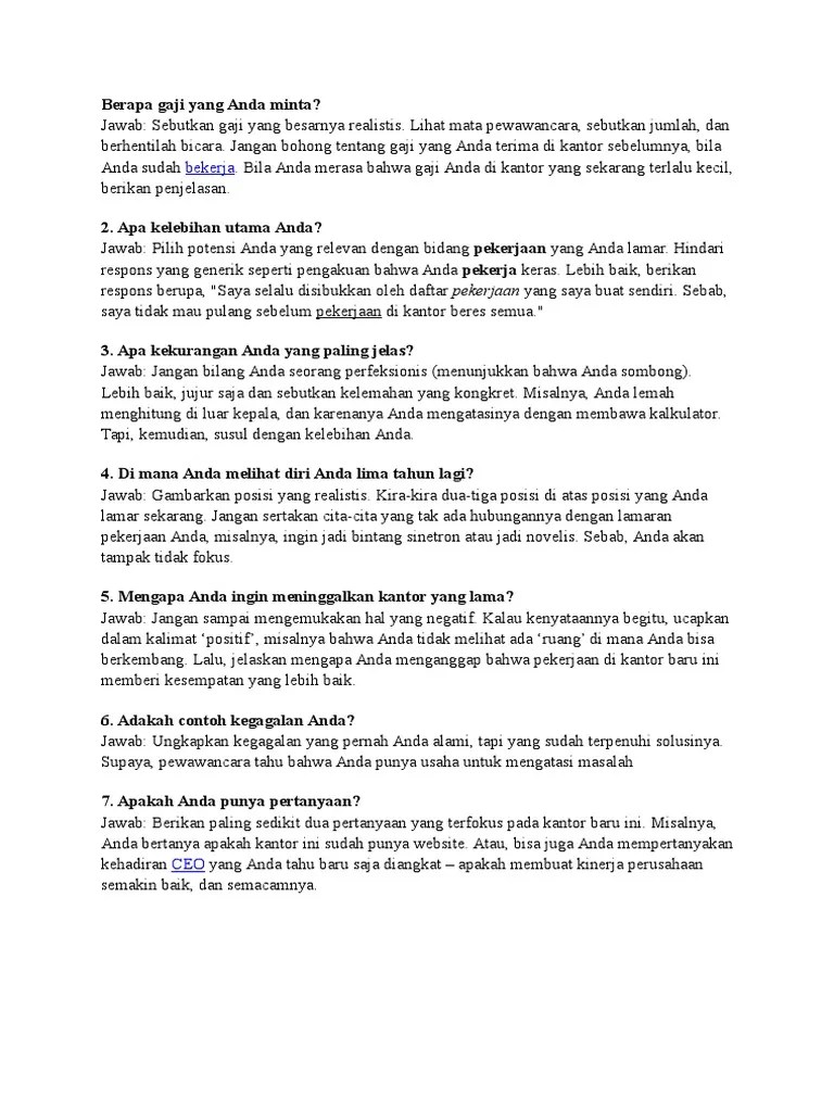 Berapa Gaji Yang Anda Minta