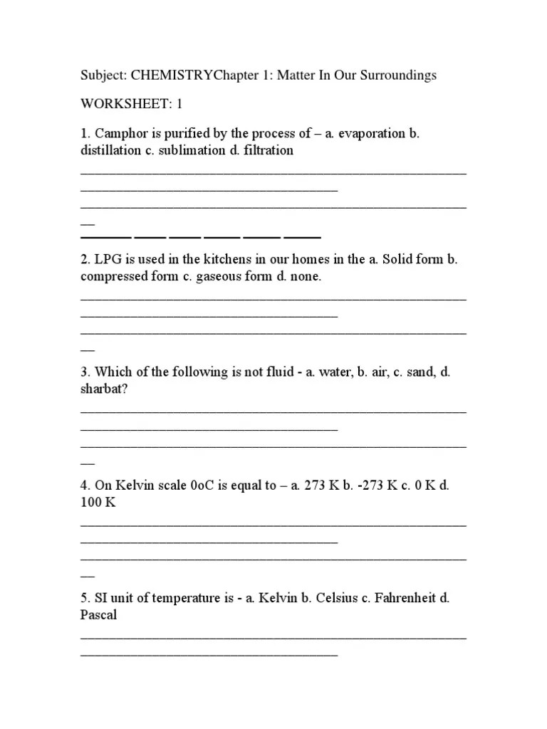 Worksheet Latent Heat Liquids