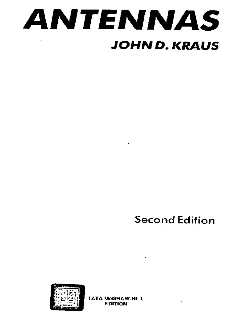 Antennas McgrawHill 2nd Ed 1988John D Kraus PDF