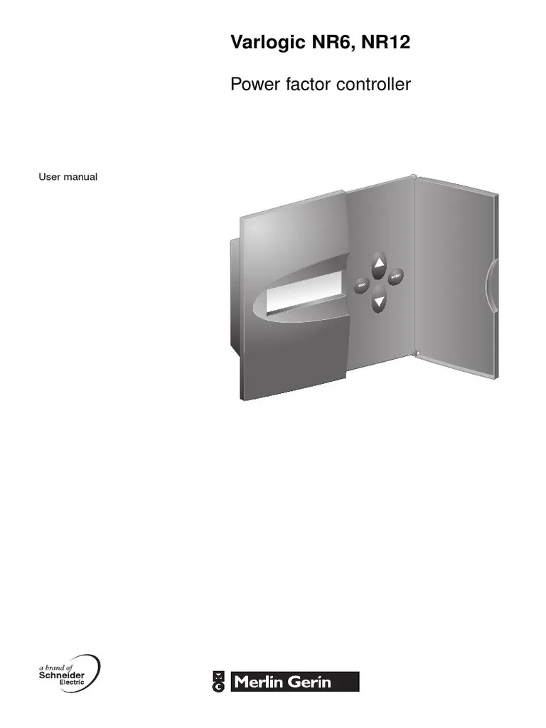 Varlogic NR6, NR12 Power factor controller user manual PDF