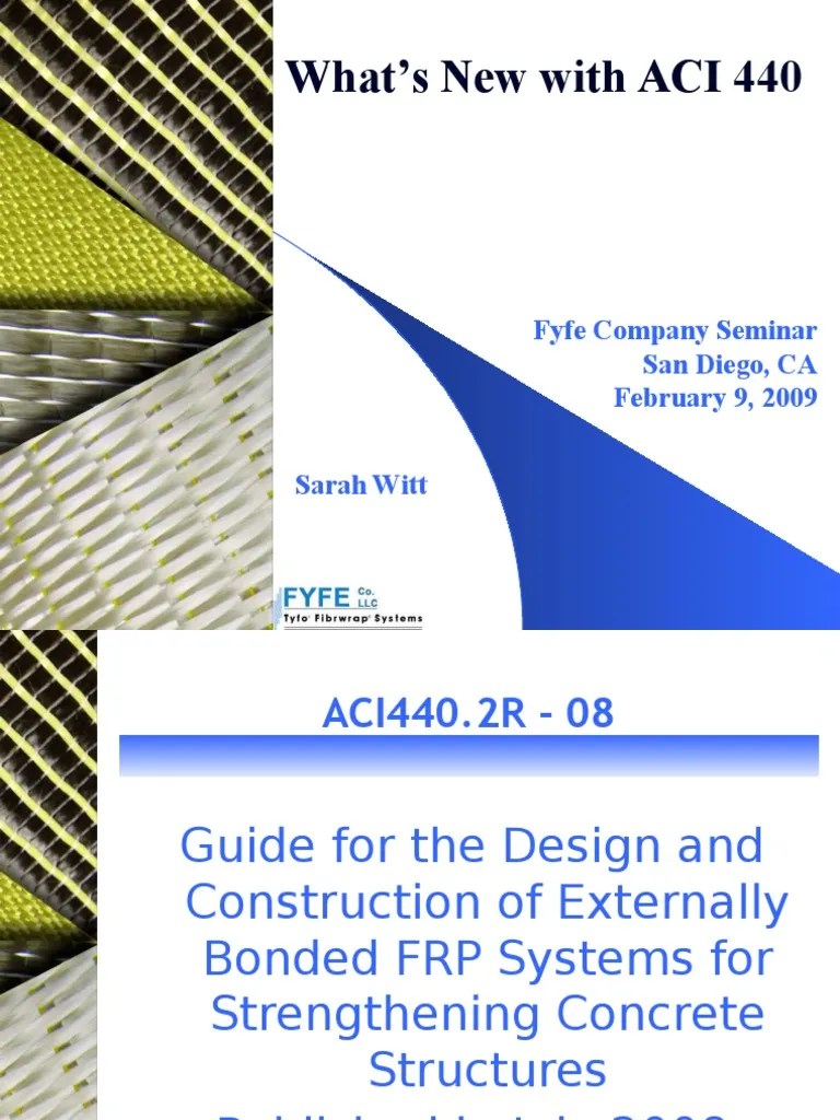 ACI & AASHTO Powerpoint Fibre Reinforced Plastic Prestressed Concrete
