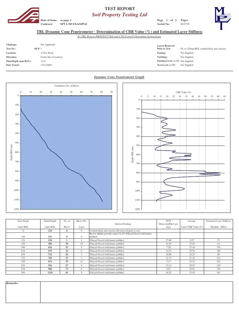 Dcp Test Report Example Nature