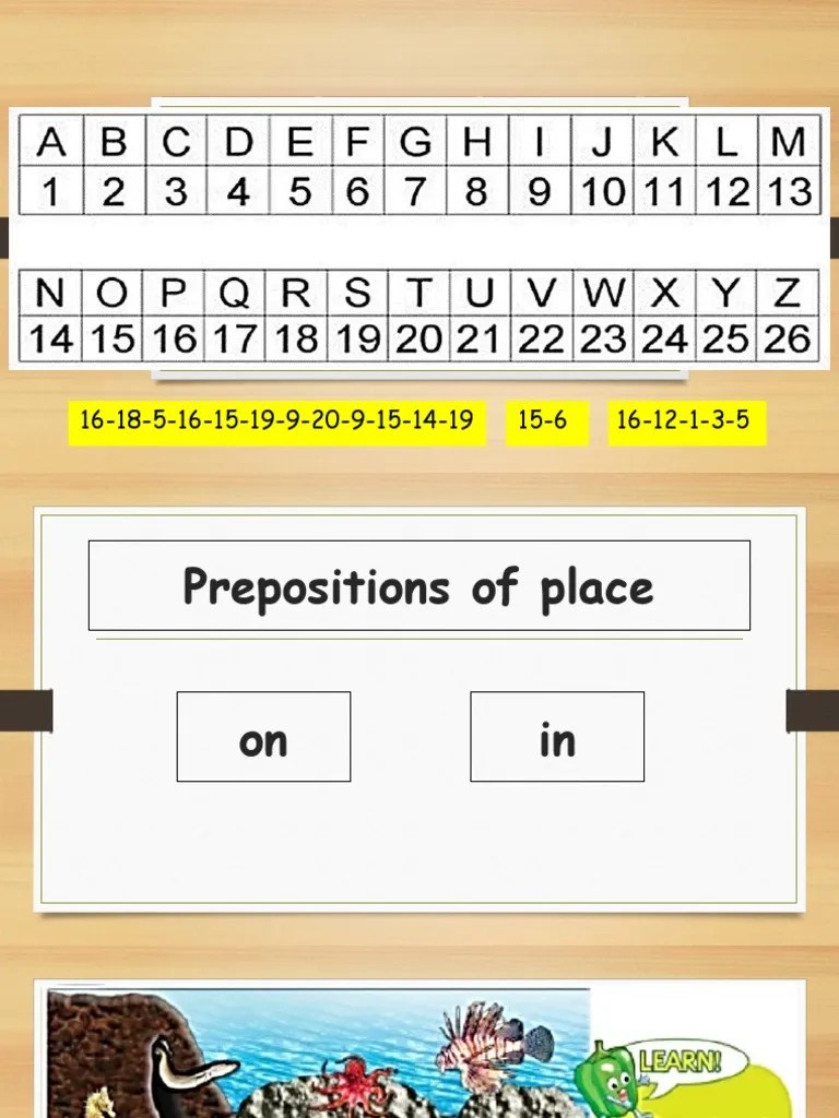 Replace The Numbers With Letters. You Can Refer To The Chart Below As A Guide PDF