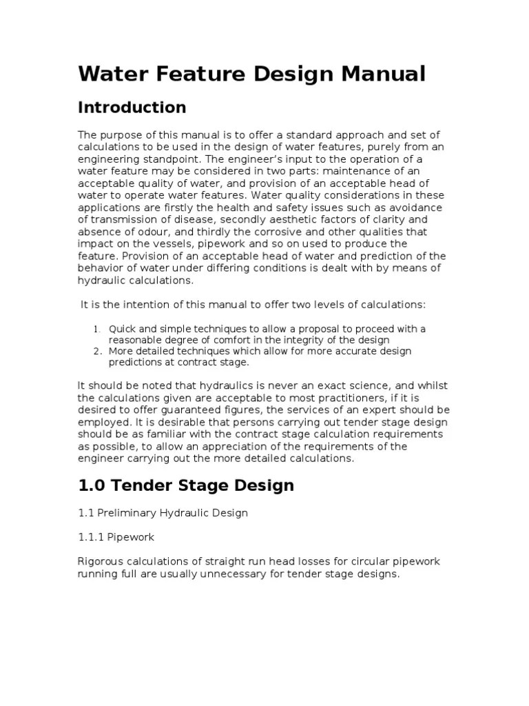 Water Feature Design Manual | Water Purification | Disinfectant