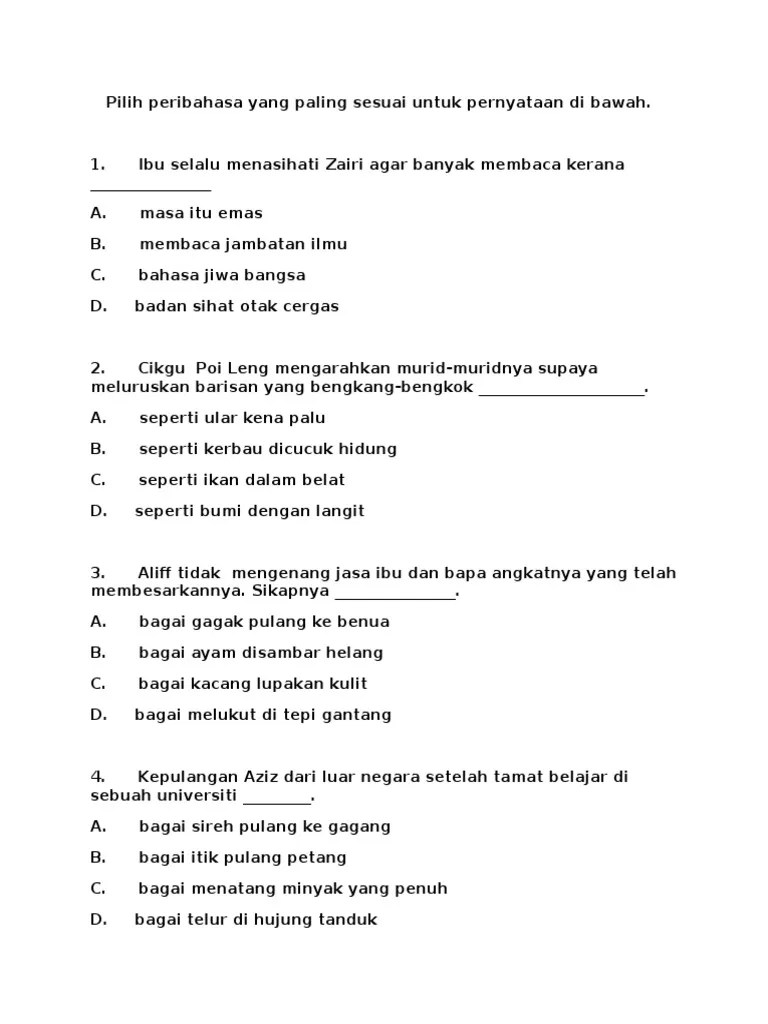 Peribahasa Membalas Jasa Ibu Bapa