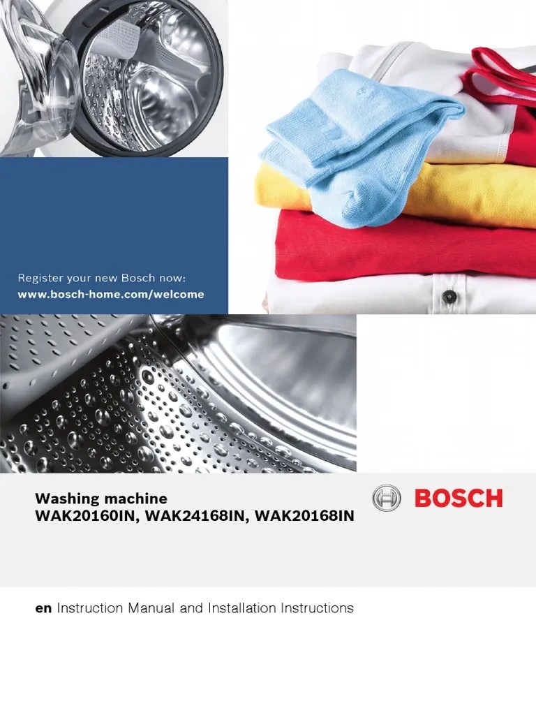 Washing Machine Manual | Washing Machine | Laundry