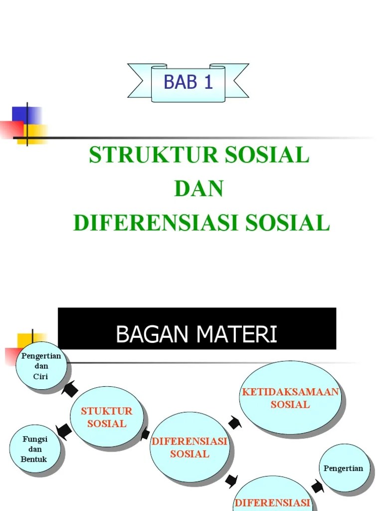 Bab 1struktur Sosial Dan Diferensiasi Sosial | PDF