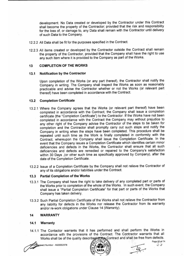 Warranty Clause 14 PDF Law Of Obligations Contract Law
