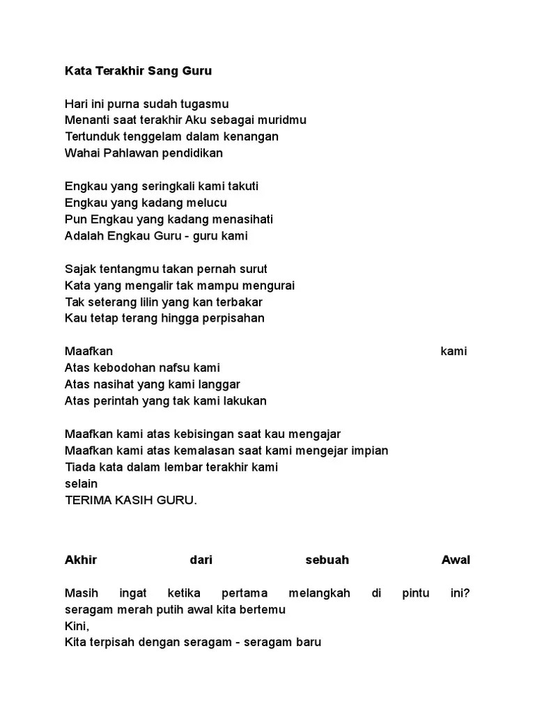 Puisi Perpisahan Dengan Sahabat Sekolah