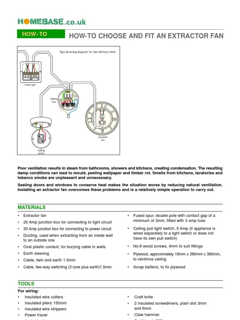 How to Install Extractor Fan Duct (Flow) Switch