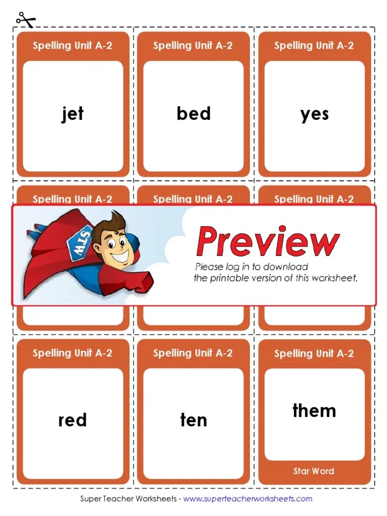 Spelling Flash Cards Grade1 A2 PDF