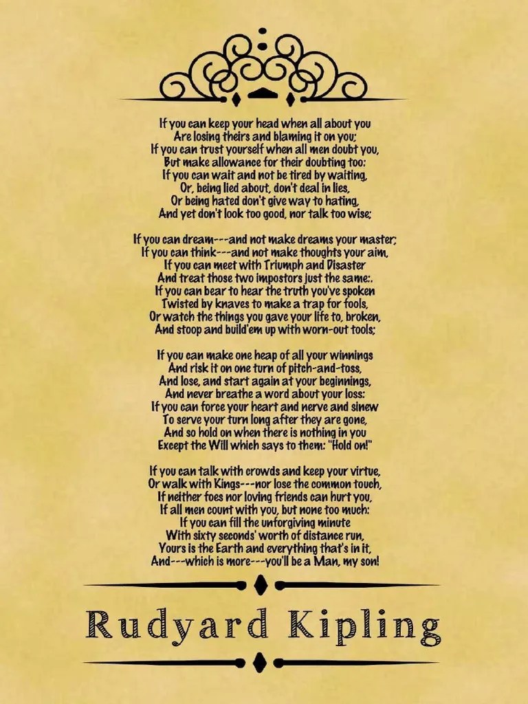 Rudyard Kipling - IF