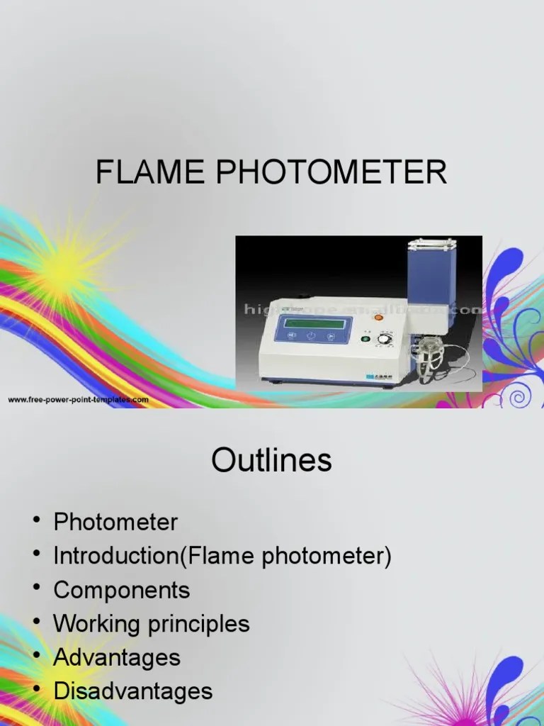 Flame Photometer 1 PDF Emission Spectrum Optics