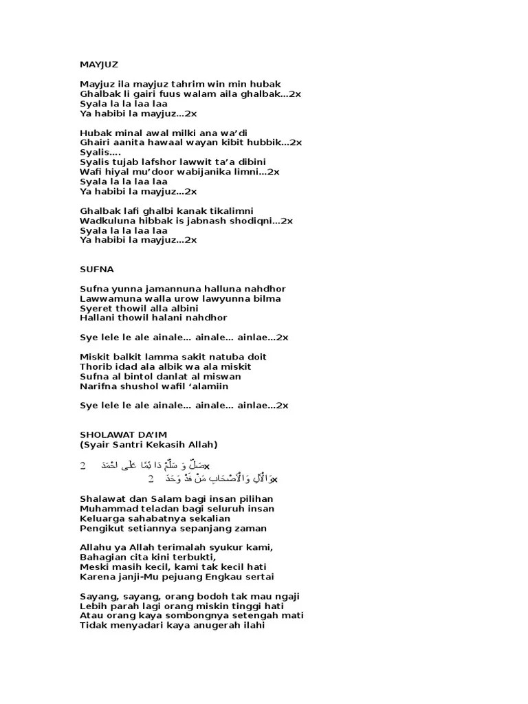 ▷ Lirik Lagu Ainale