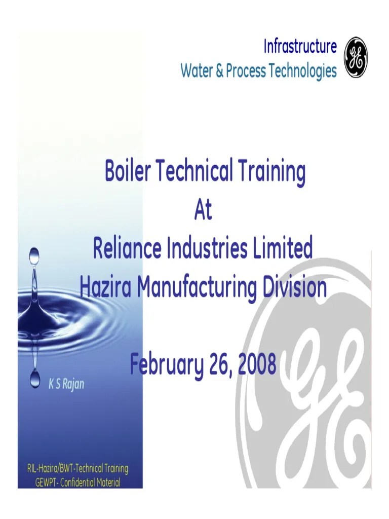 Boiler Water Training PDF Alkalinity Hydroxide
