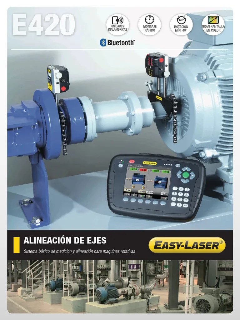 Manual de Alineacion Laser (EasyLaser® E420) PDF Medición Engranaje