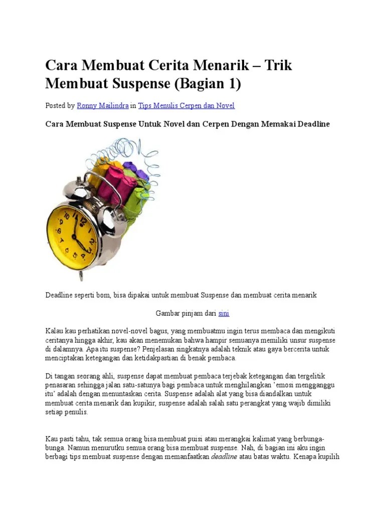 Cara Membuat Cerita Menarik | PDF