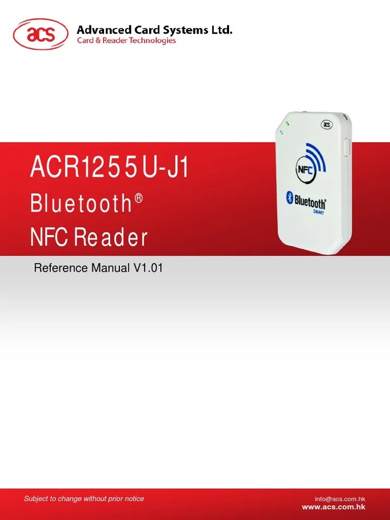 ACR1255UJ1 Bluetooth Near Field Communication Bluetooth